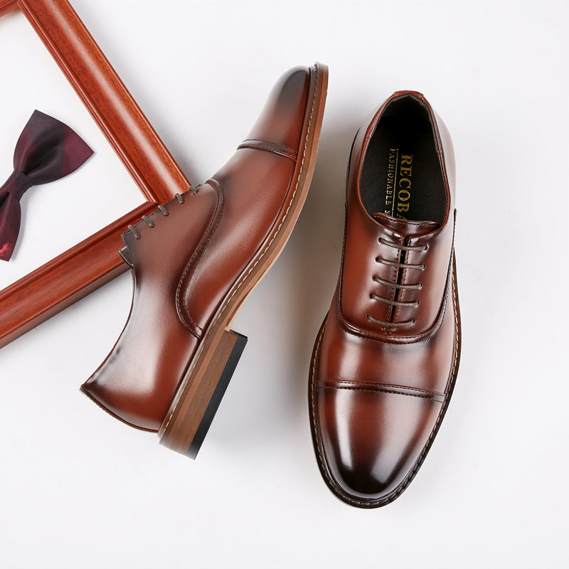 Men's Summer Formal Wear Three Joint Oxford Derby Korean Men's Shoes