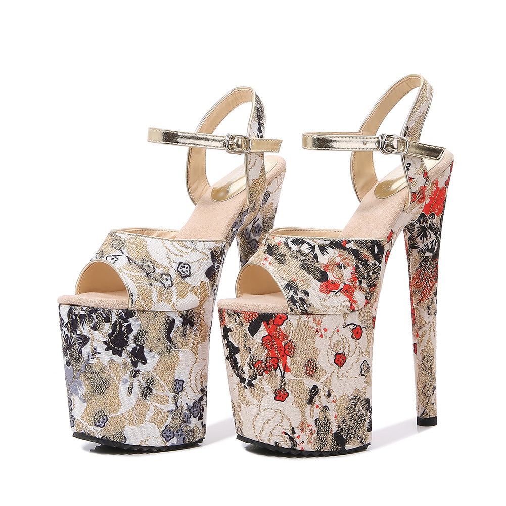 Women's Plus Size High Stiletto Platform Nightclub Pole Dance Heels
