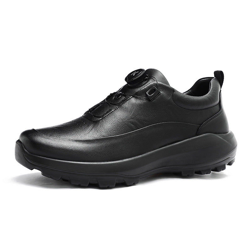 Men's Foam Bottom Business Rotating Buckle Lining European Code Standard Men's Casual Leather Shoes