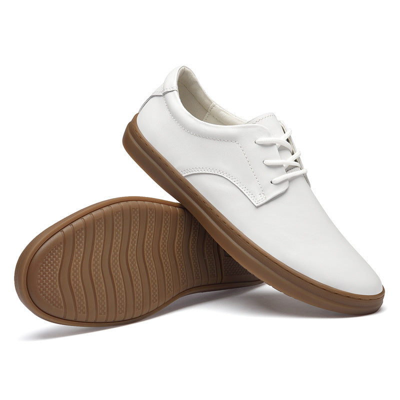 Men's Top Layer Cowhide Tendon Bottom Breathable Leather Shoes