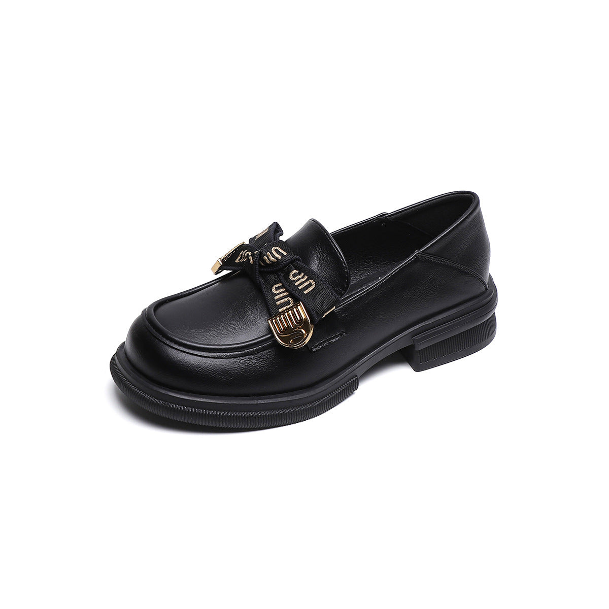 Female Platform Bow Vintage Two Wear Soft Loafers