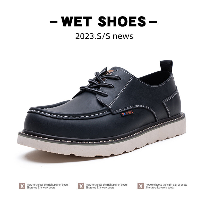 Men's Retro Style Plus Sizes Size Outdoor Mountaineering Leather Shoes