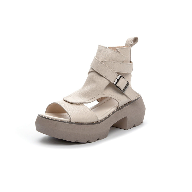 Women's & Men's High Thick-soled Summer Real High-heeled Trendy Heels