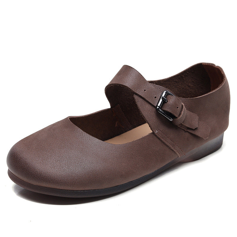 Women's Handmade Mori Style Vintage Soft Bottom First Casual Shoes