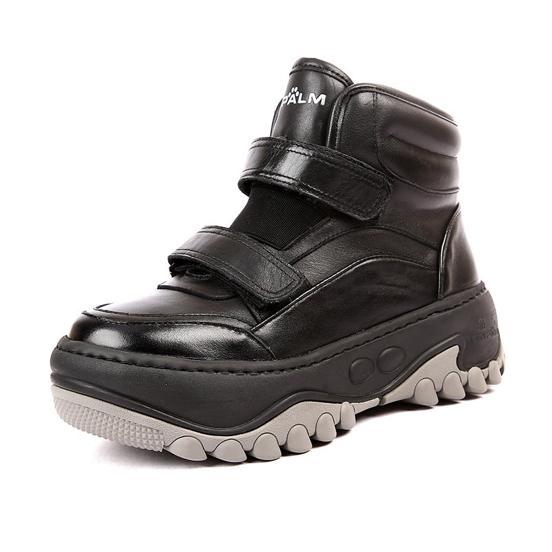 Women's Plus Size Fur Integrated Thick Bottom Snow Boots