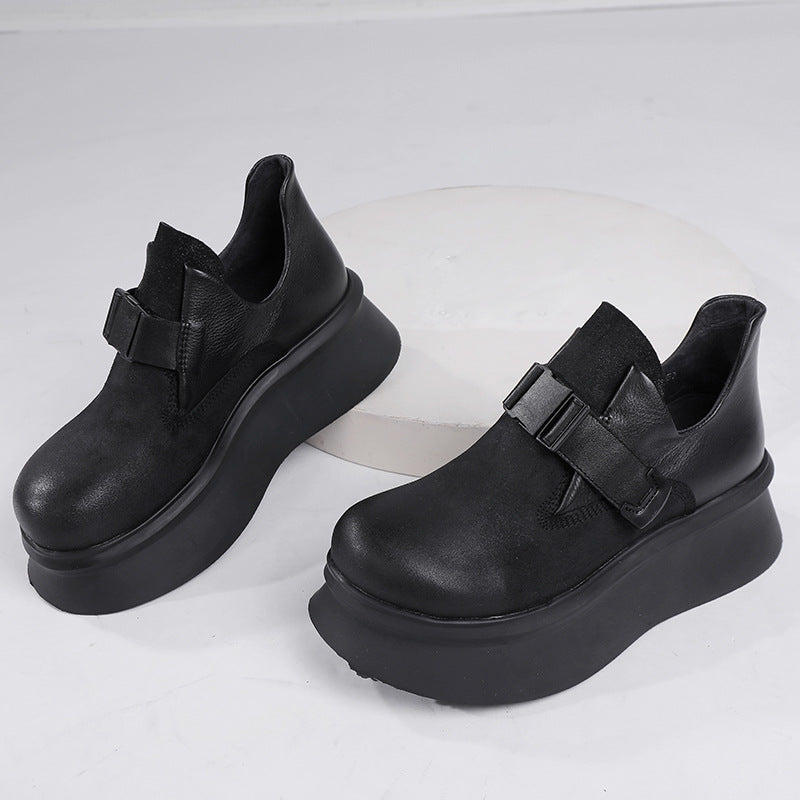 Women's To Ancient Authentic Thick Bottom Round Casual Shoes