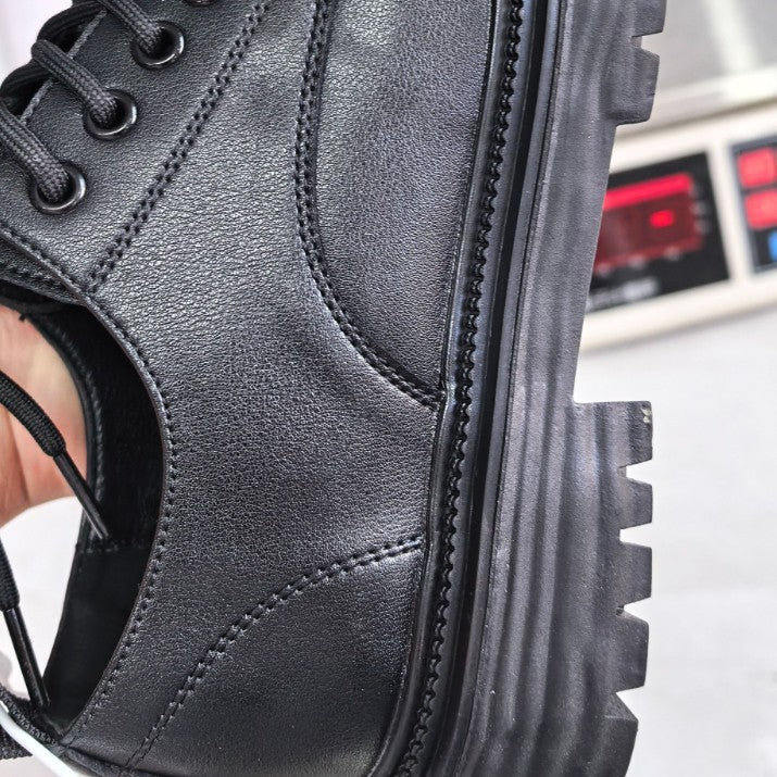 Men's Retro Easy Matching Business National Fashion Green Commute Men's Casual Leather Shoes