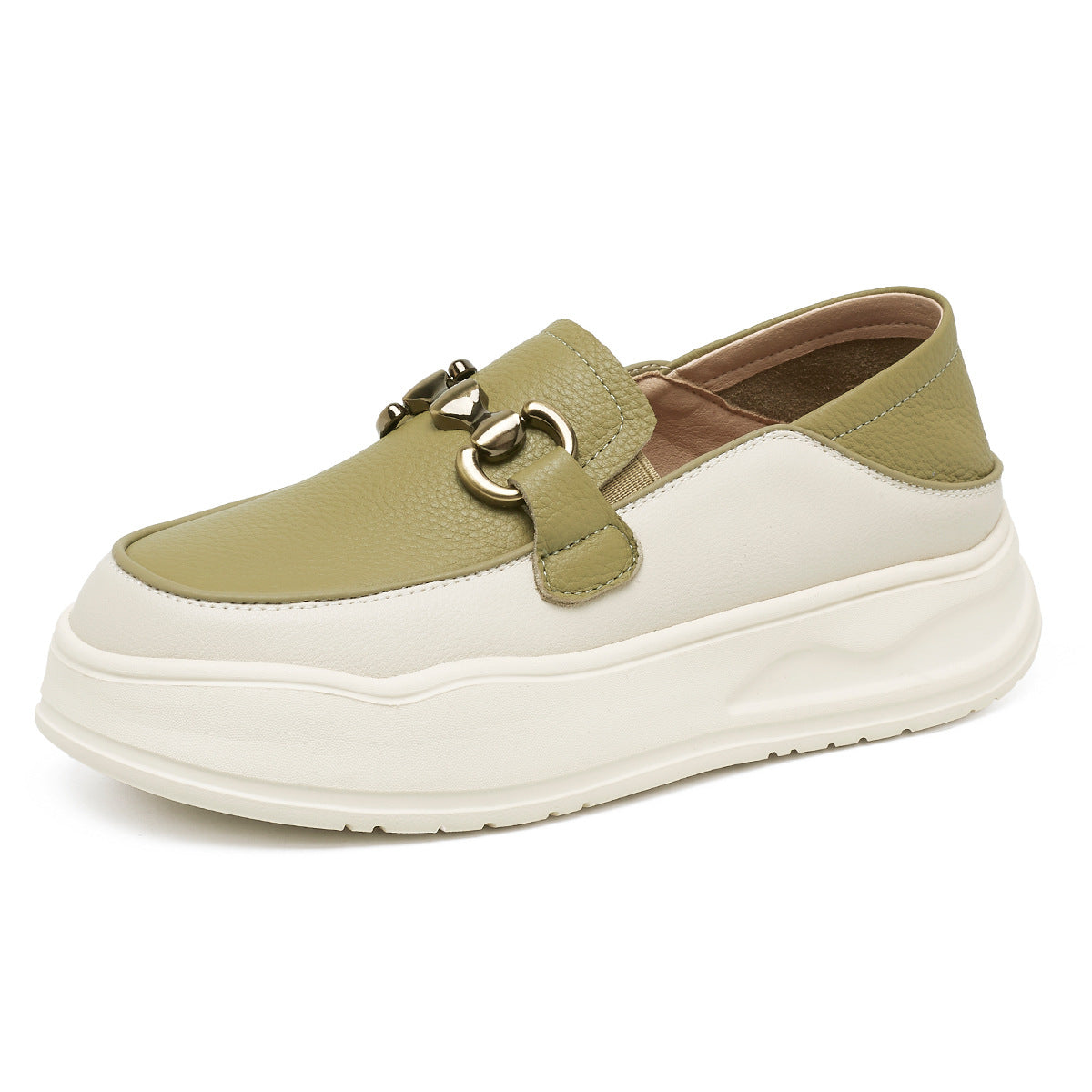 Women's Top Layer Cowhide Easy Wear Trendy Casual Shoes