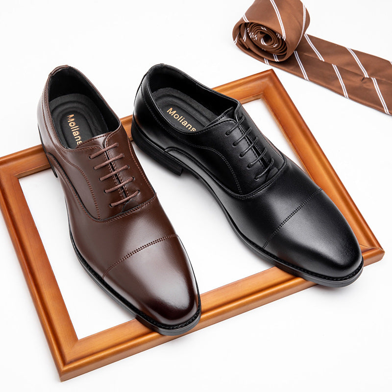 Men's Oxford Formal Business Classic British Four Leather Shoes