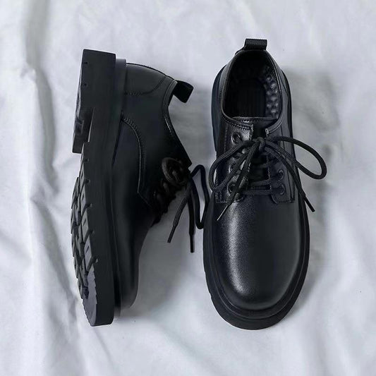 Men's Breathable Thick-soled British Style Versatile Formal Leather Shoes