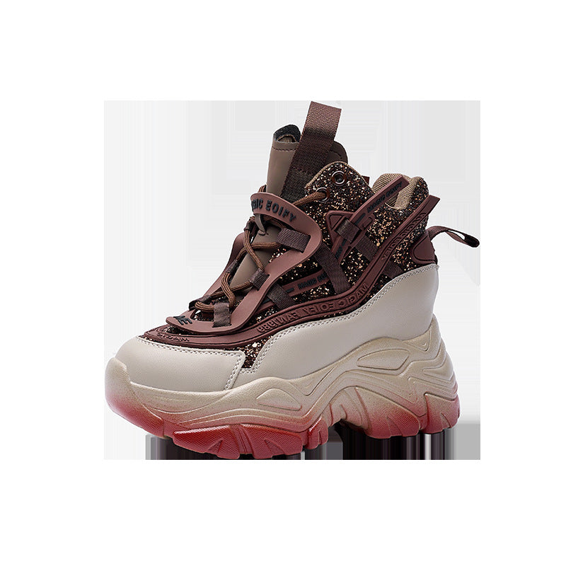 Women's Height Increasing Insole Dad Spring Versatile Women's Sports Shoes