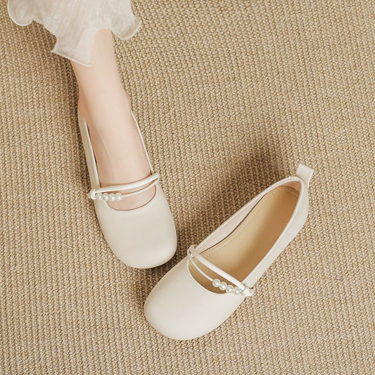 Women's Style Mary Jane Summer Pumps Pearl Women's Shoes