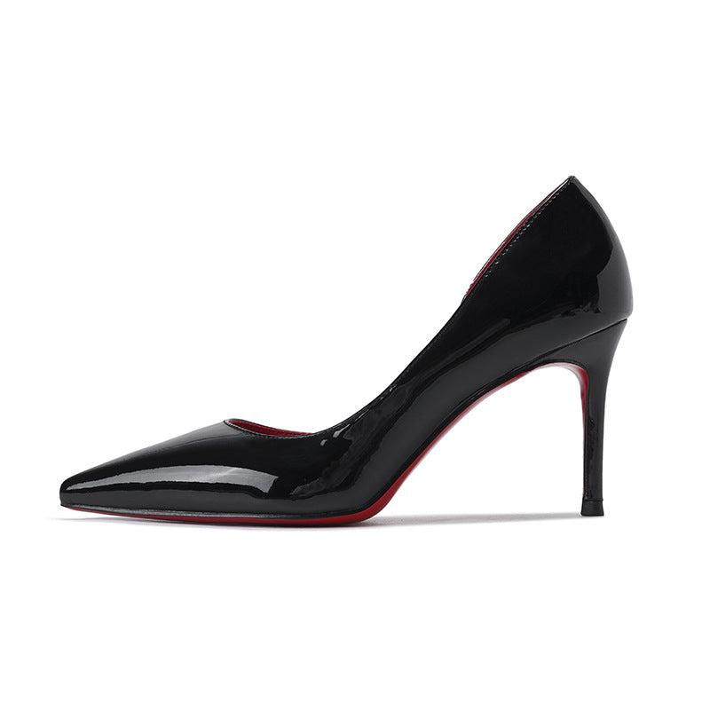 Women's Feet Empty Nude Color Stiletto Large Women's Fashion Shoes