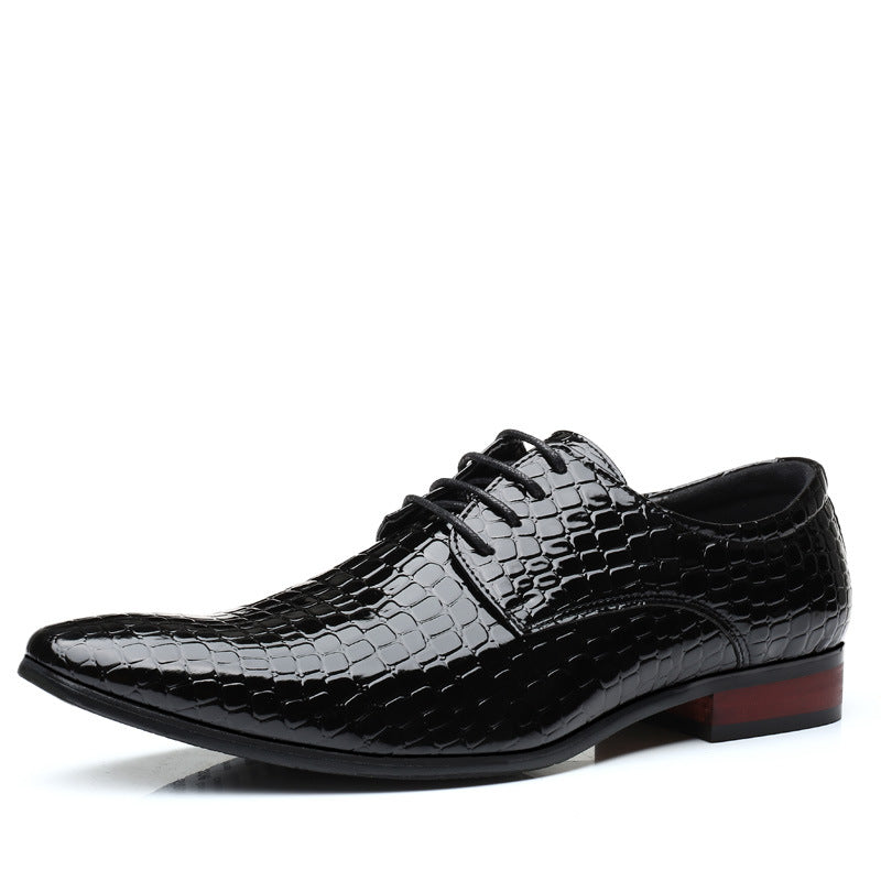 Men's Fashionable Trendy European Style British Plus Leather Shoes