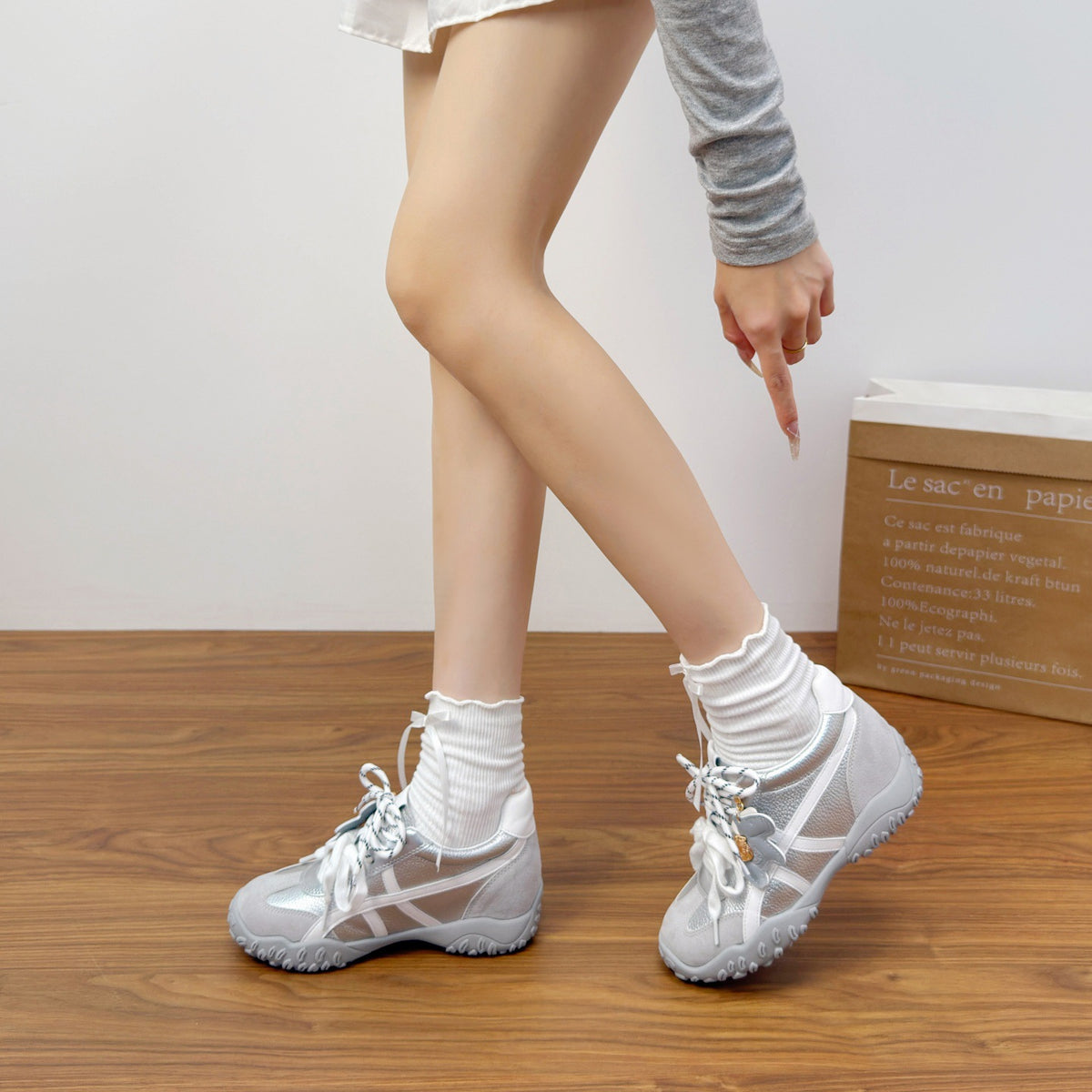 Women's Insole Little Pony Training Spring Small Size Leisure Crescent Thick Women's Shoes