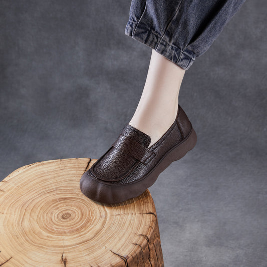 Women's Vintage Soft Bottom Comfortable Mid-mouth One Pedal Casual Shoes