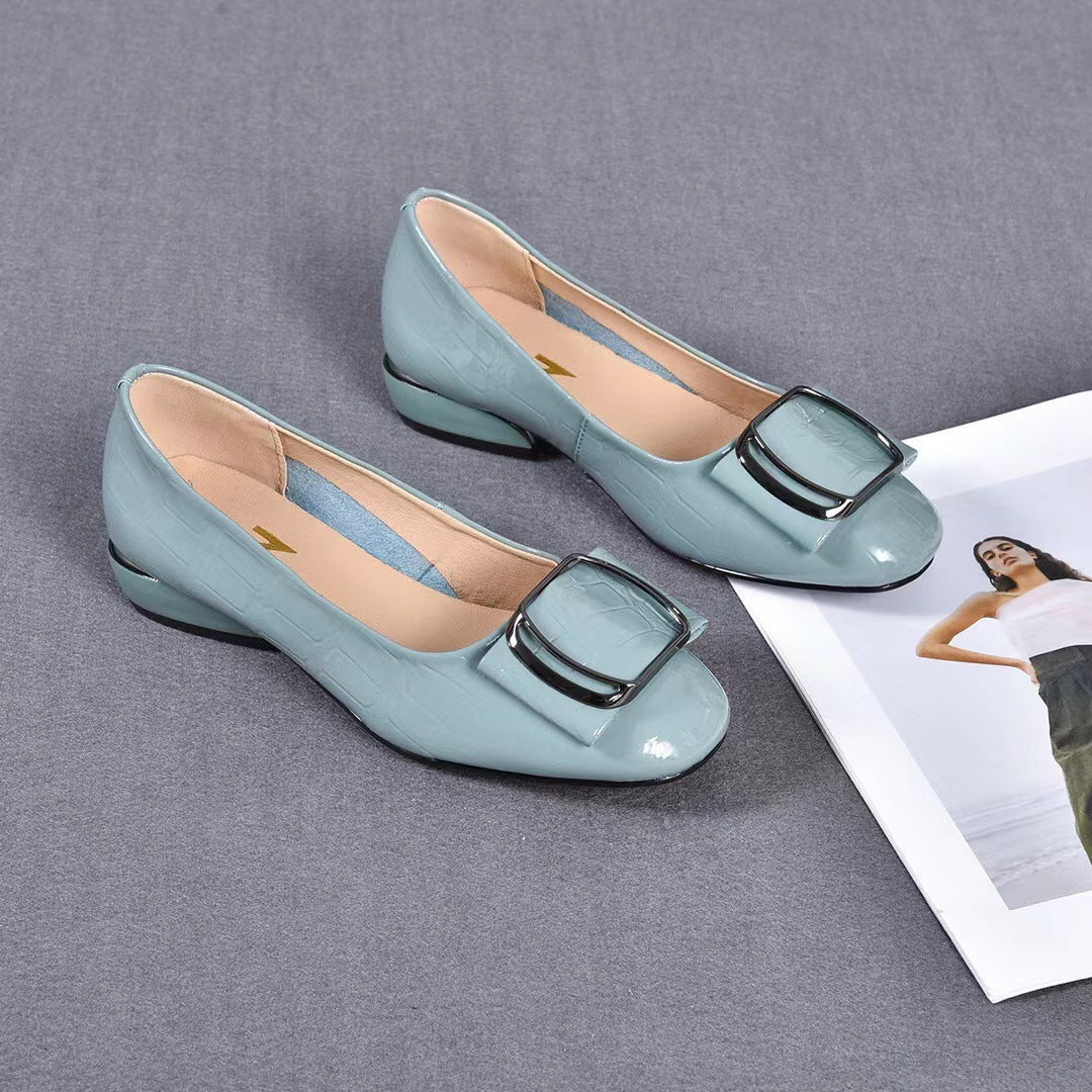 Women's Low-cut Flat Pumps Genuine Soft Mom Men's Shoes