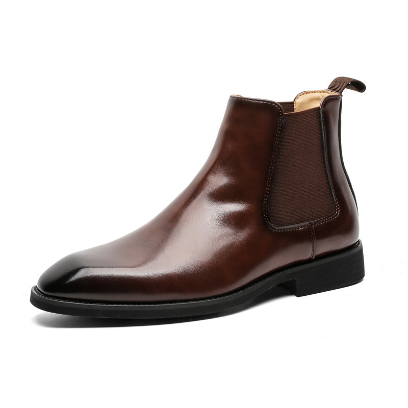 Men's Autumn British Style Retro Handmade Pointed Boots