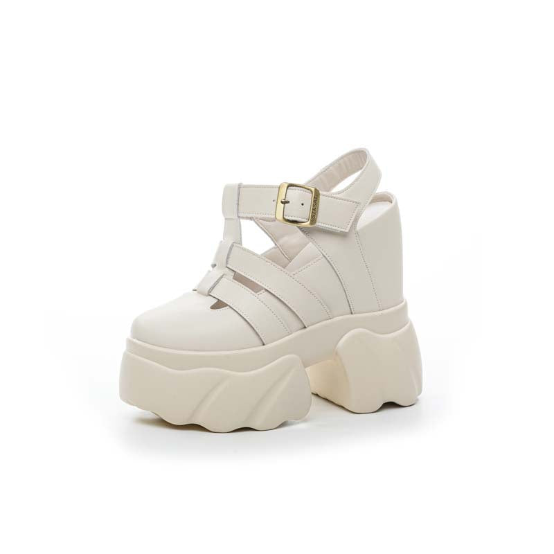 Women's Roman Style Platform Height Increasing Insole Sandals