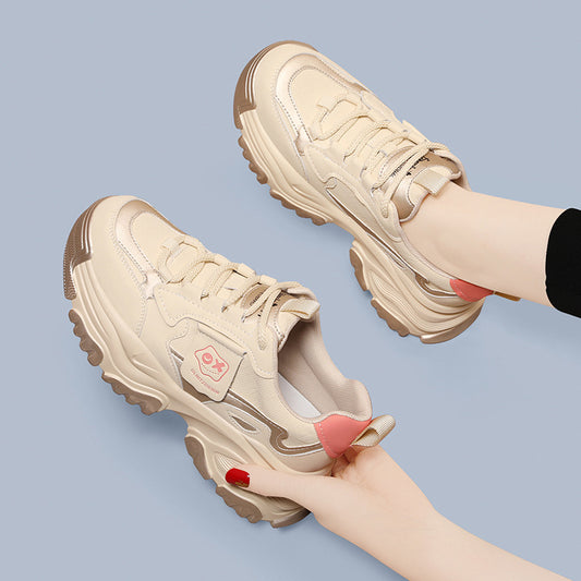 Women's Genuine Sports Height Increasing Insole Dad Sneakers