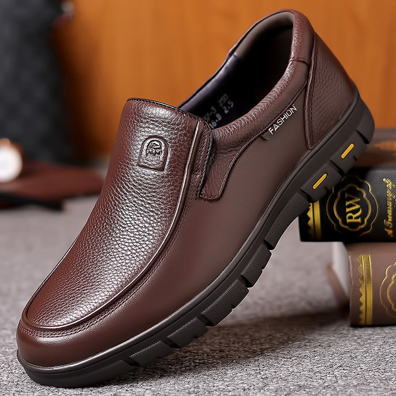 Men's Fashion Classic Soft Bottom Dad Leather Shoes