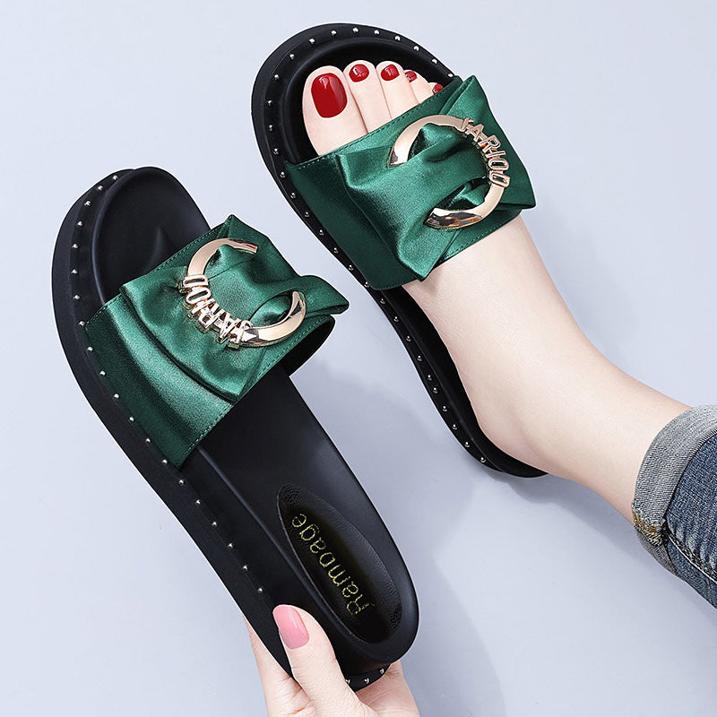Women's Summer Outdoor Fashionable Versatile Flat Bottom Sandals