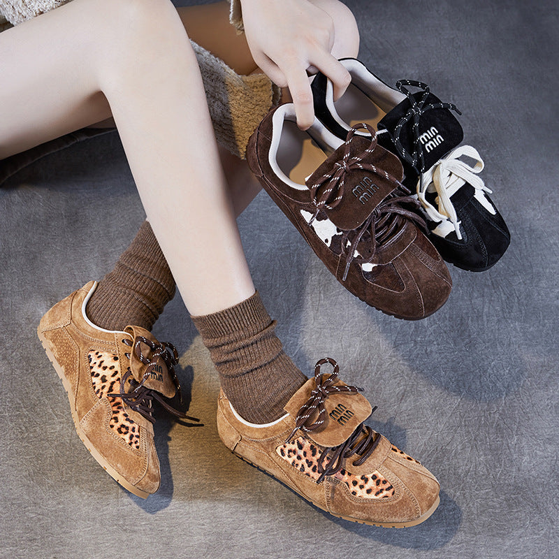 Women's Autumn Korean Style Flat Inner Height Sneakers