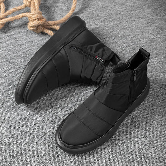 Versatile Down Fleece-lined Warm Trendy Fashion Men's Shoes