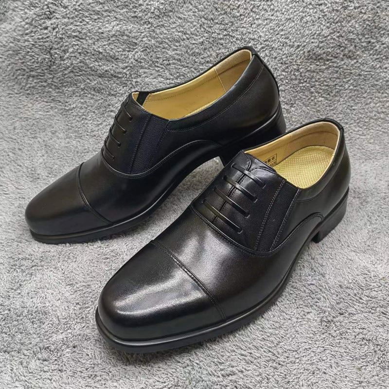 Men's Formal Wear Mesh Hollow Out Standard Breathable Belt Clothes Leather Shoes