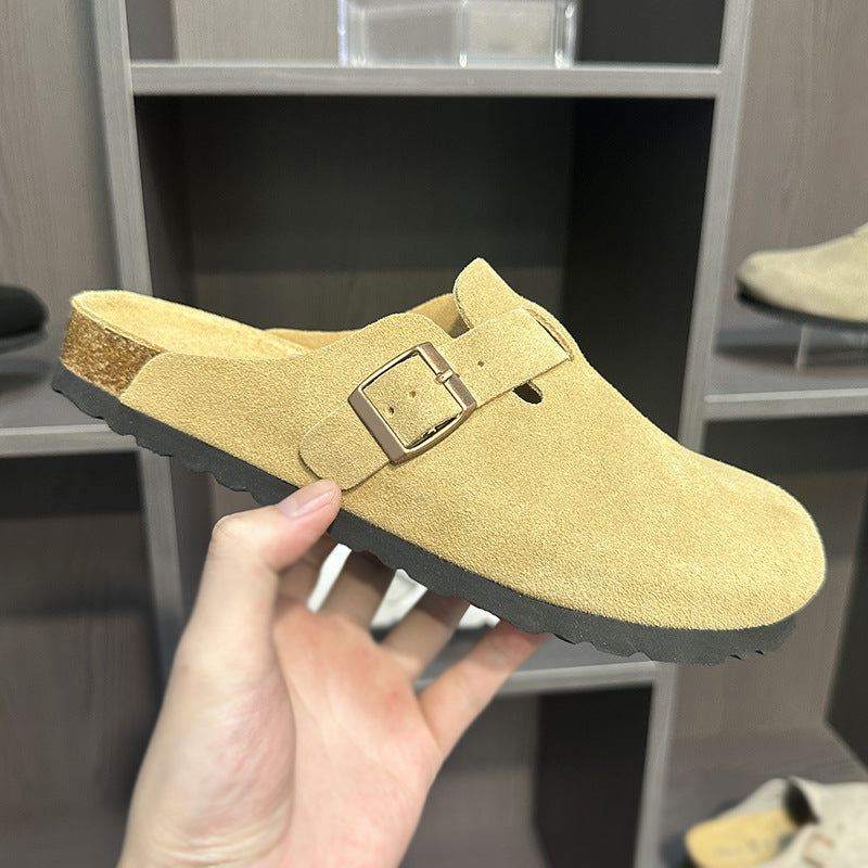 Women's & Men's Genuine Fishing Outer Wear Cork Half Slippers