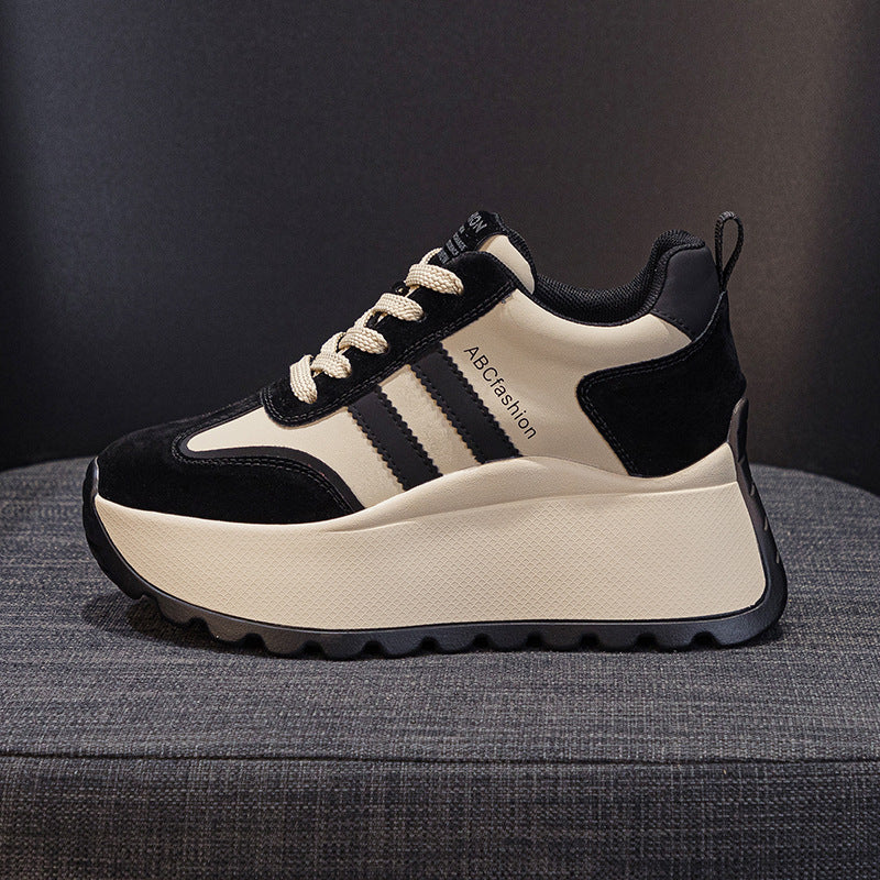 Women's Fashionable Thick Bottom Increased Fashion Letters Women's Casual Shoes
