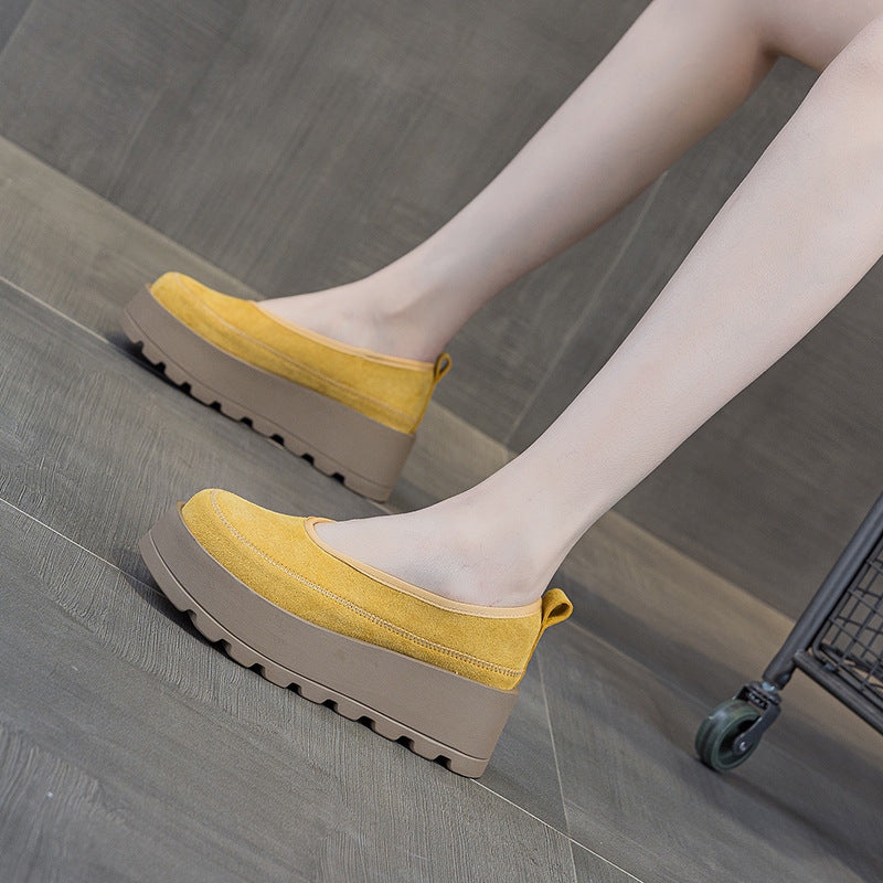Women's Big Head Ugly Cute Fashion Round Thick Bottom Women's Casual Shoes