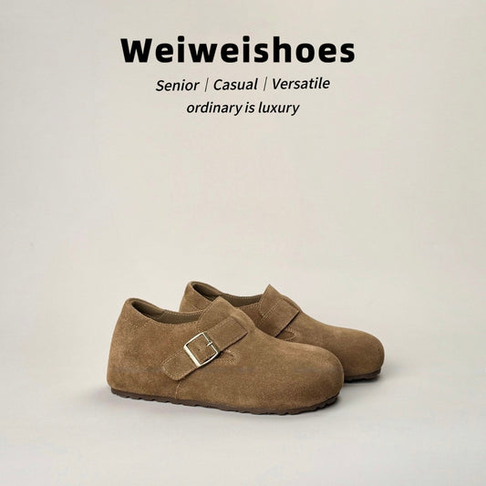Cowhide Version Height Increasing Insole Female Insulated Women's Casual Shoes