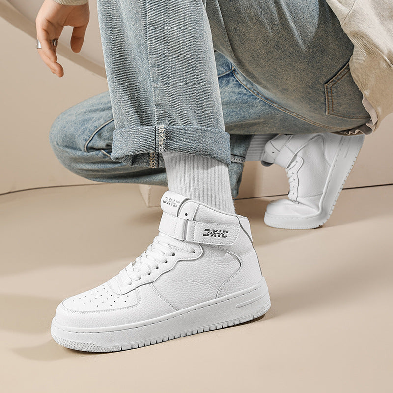Men's Oversized Platform Board Trendy Sports White Men's Shoes