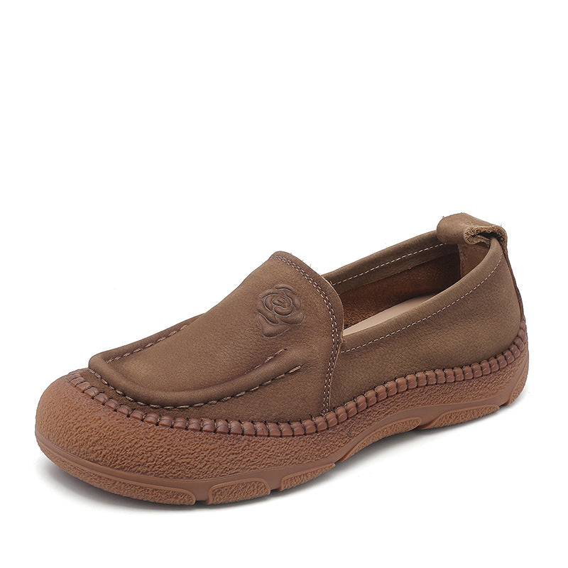 Women's Retro Authentic Mom Soft Bottom Surface Slip-on Women's Casual Shoes
