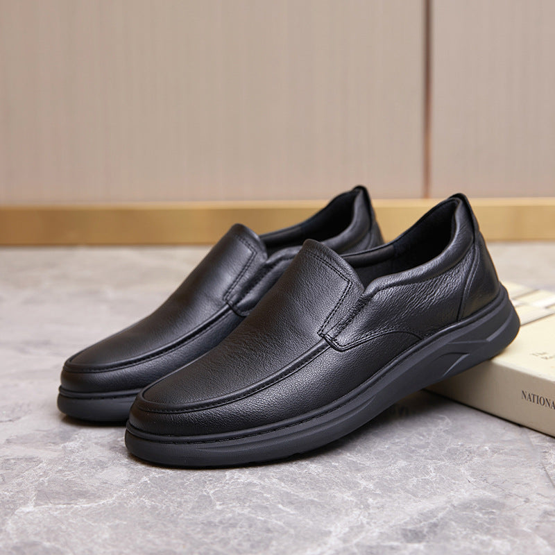 Men's Low Price With Slip-on Autumn Comfortable Leather Shoes