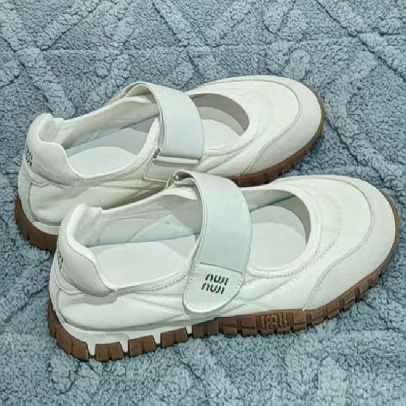 Women's Toe Mary Jane Fashion Velcro Shallow Sneakers