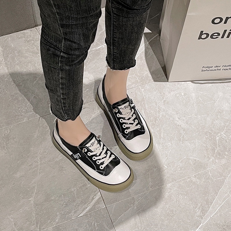 Women's Cowhide Beef Tendon Flat Slip-on Fashion Women's Sports Shoes