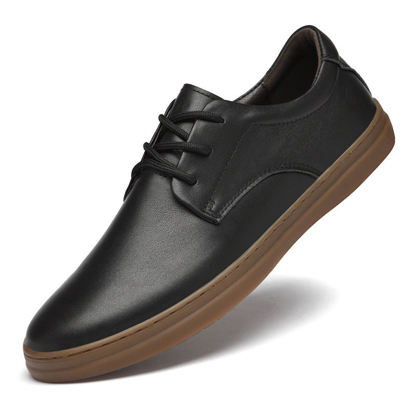 Men's Top Layer Cowhide Tendon Bottom Breathable Leather Shoes