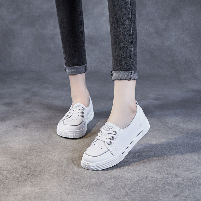 Women's Shallow Mouth Pumps Flat Bottom Slip-on Not Tired Casual Shoes