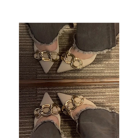 Women's No Tired Feet Nude High Design Women's Shoes
