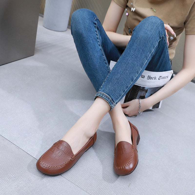 Women's Retro Authentic Leisure Versatile Plus Size Soft Loafers