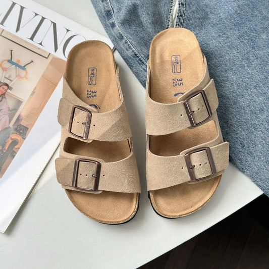 Women's Sole Toe Cap Semi Outer Wear Sandals