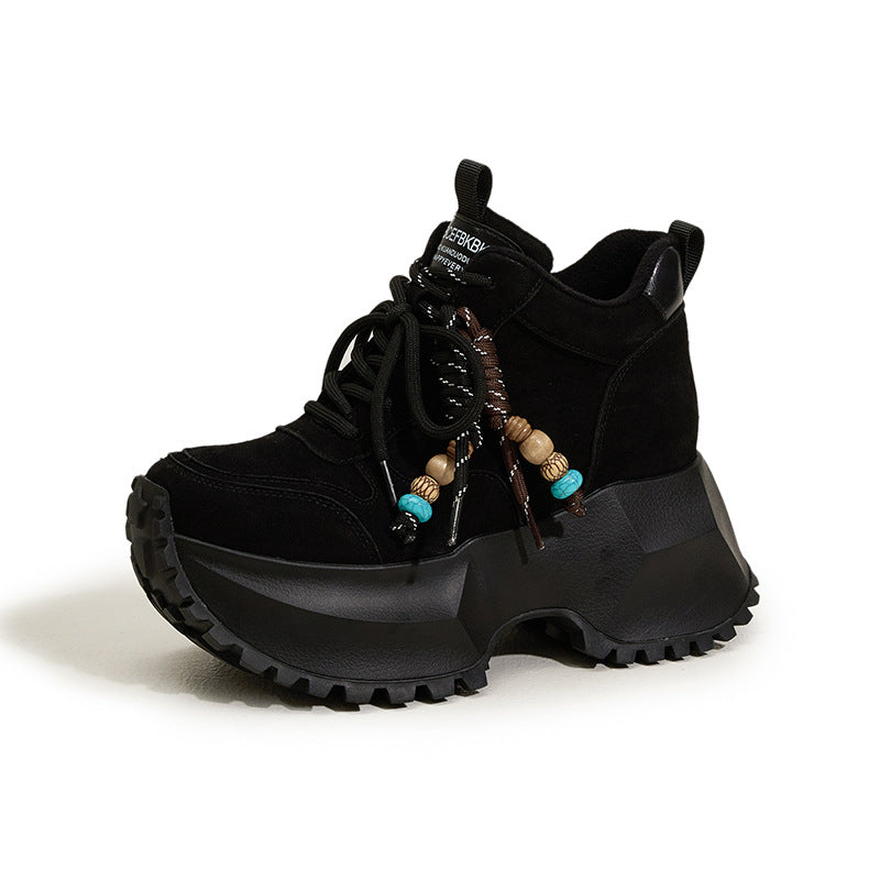 Women's Platform Dad Warm Cortez Height Increasing Women's Sports Shoes