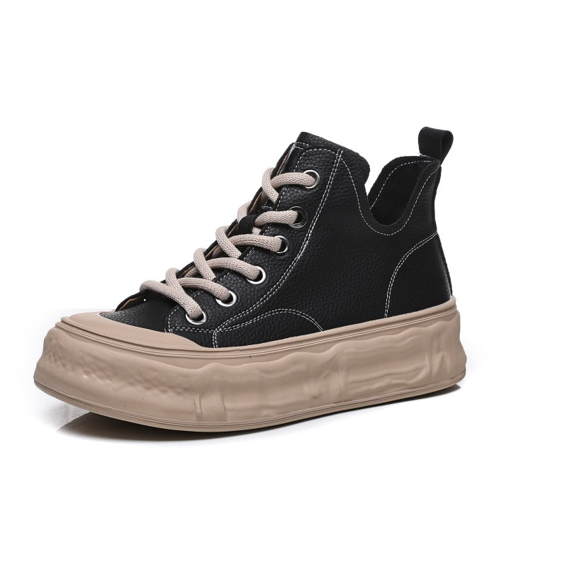 Women's White Genuine Autumn Super Hot Dissoed Sneakers