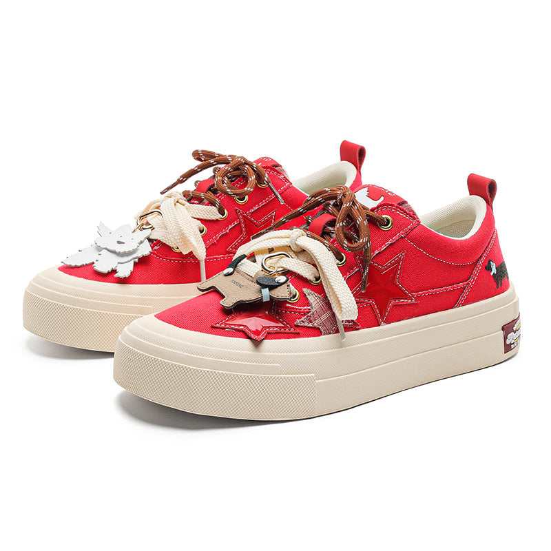 West Highland Cartoon Spring Platform Breathable Sneakers