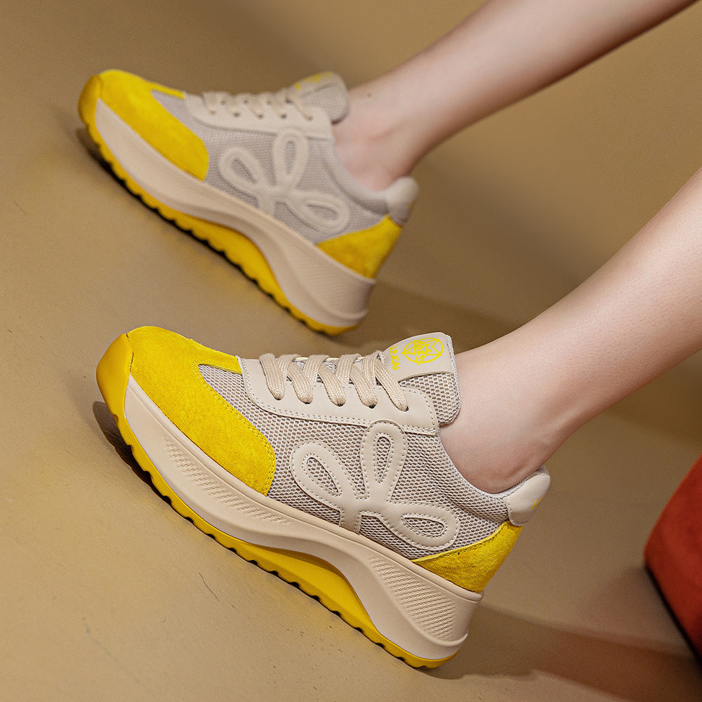 Women's Autumn Platform Hidden Small Single-layer Wedge Heels