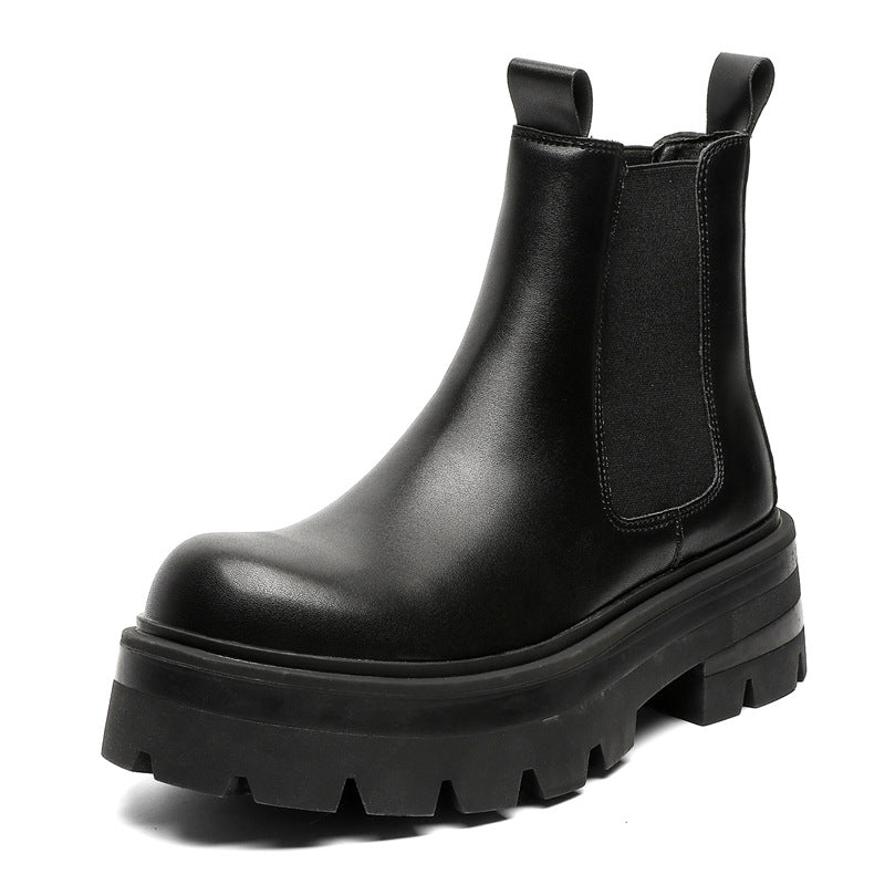 Men's Trendy Fashion Chelsea Thick-soled Smoke Pipe Boots