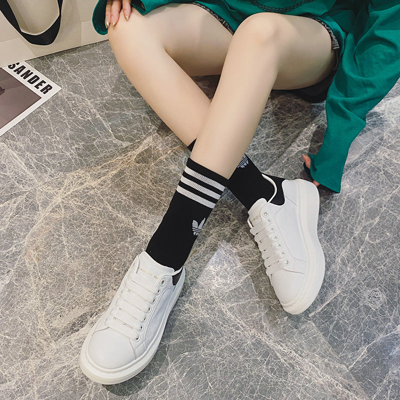 Women's Four Thick Bottom Versatile Slimming Board Casual Shoes