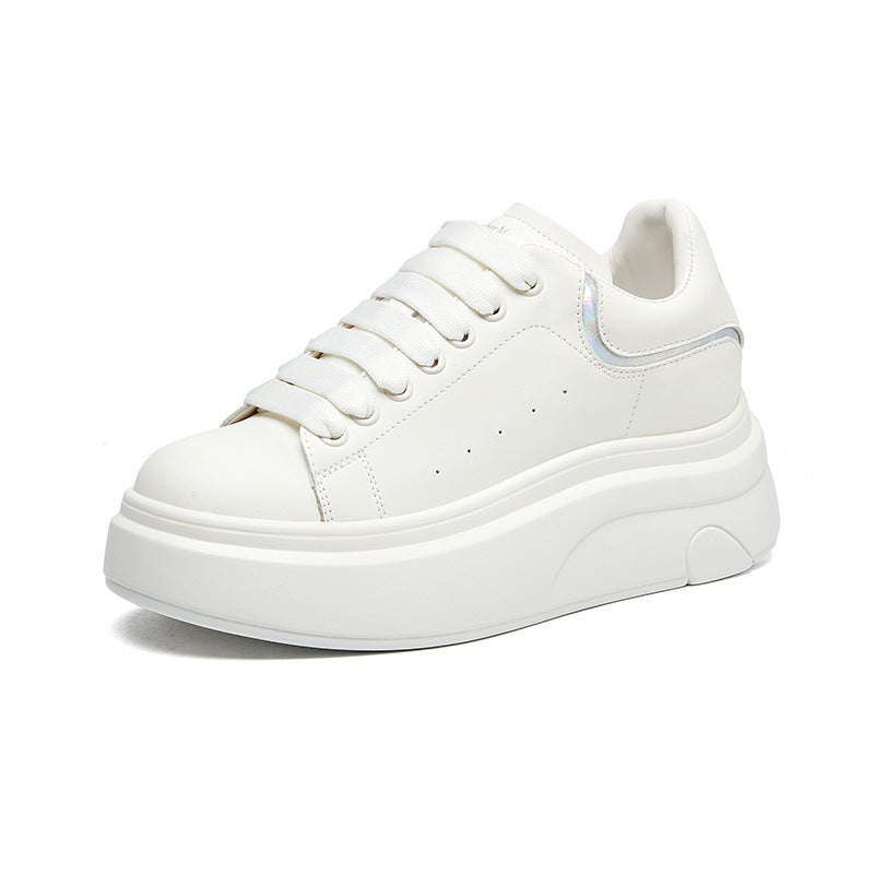 Women's Thick-soled High White Fashion Lightweight Breathable Women's Casual Shoes
